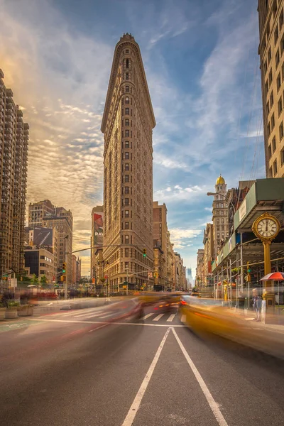 October 29Th 2016 New York Usa Traffic Flatiron Building — Stock Photo, Image