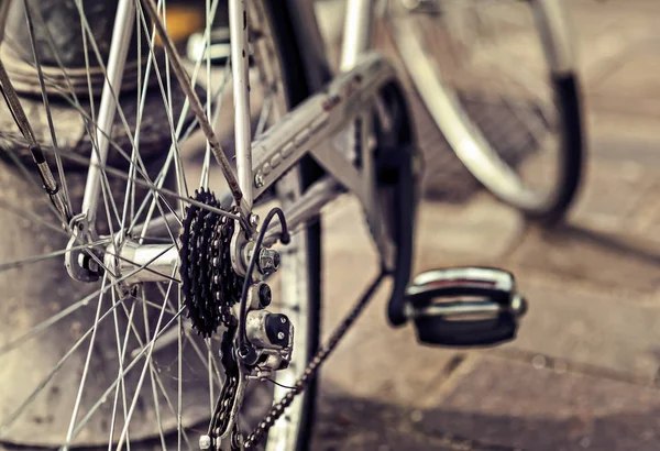 Bicicletta. Catena e retromarcia . — Foto Stock