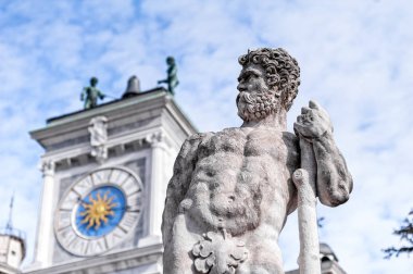 Statue of the 16 century. Statue of Hercules. clipart