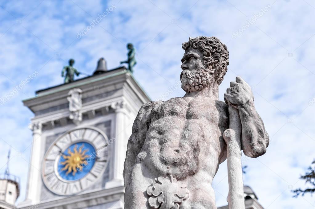 Statue of the 16 century. Statue of Hercules.