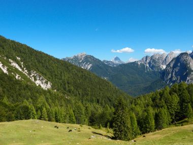 Dağ manzarası. İtalyan Alpleri