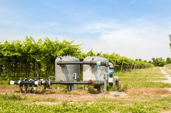 System for pumping irrigation water — Stock Photo, Image