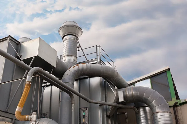 Industrial factory air filtration system. — Stock Photo, Image