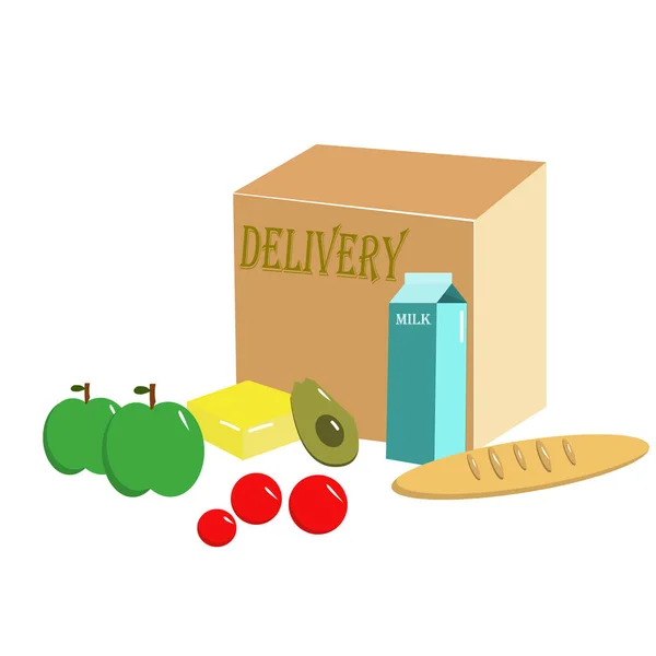 Food Delivery Coronavirus Outbreak Safe Shopping Pandemic — Stock Photo, Image