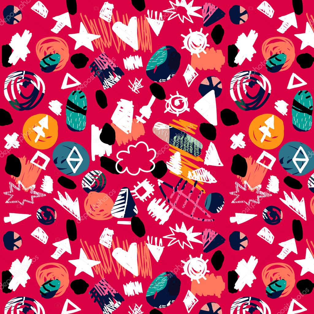 Abstract colorful seamless pattern