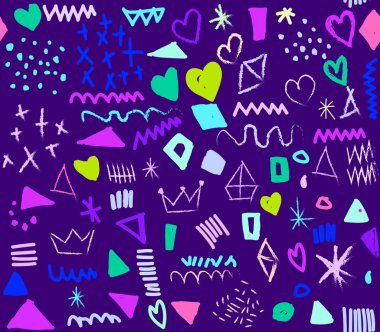 Çok renkli eğlenceli seamless modeli