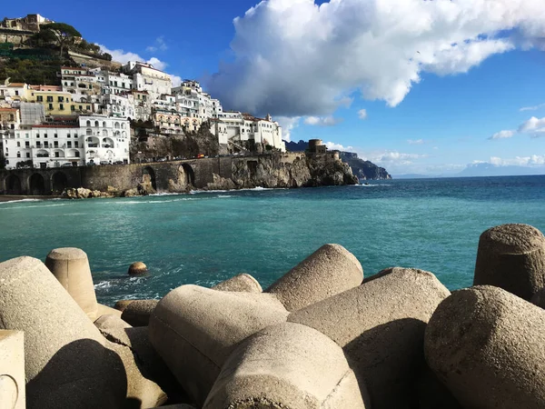 Seaside Landscape Amalfi Coast — Stock Photo, Image