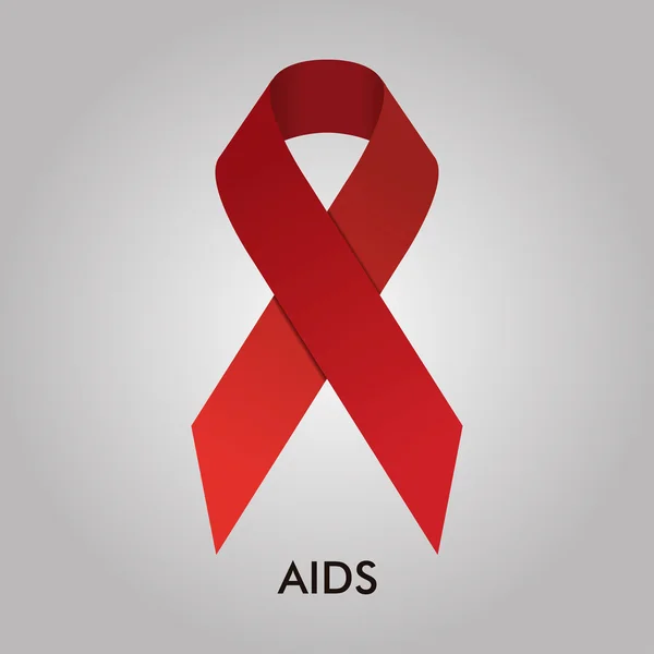 Aids Ribbon Vector Design 10 Eps Illustrazione — Vettoriale Stock