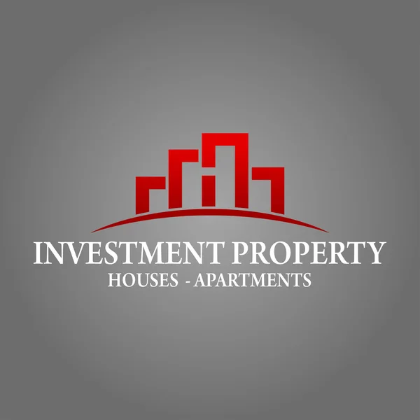 Immobilier, bâtiment et investissement Logo Conception vectorielle — Image vectorielle
