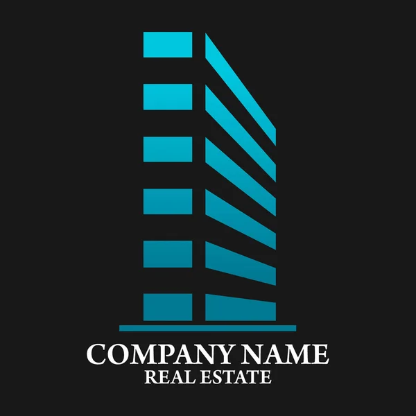 Immobilier, bâtiment et investissement Logo Conception vectorielle — Image vectorielle