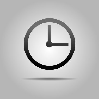 Saat simgesi, Logo ve simge vektör tasarımı