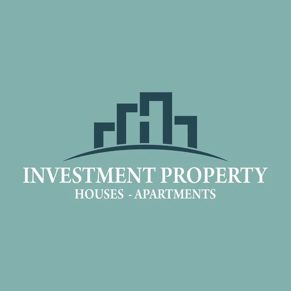 Immobilier, bâtiment et investissement Logo Conception vectorielle — Image vectorielle