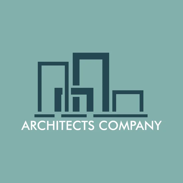 Fastigheter, byggnad och investeringar Logo Vector Design — Stock vektor