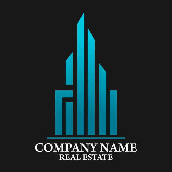 Real Estate, Building and Investment Logo Vector Design — Stock Vector