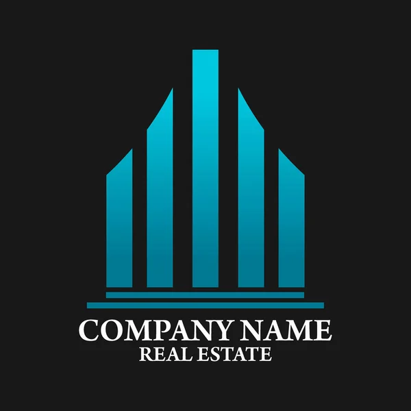 Real Estate, Building and Investment Logo Vector Design — Stock Vector