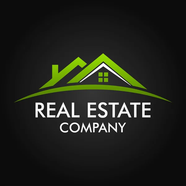 Real Estate, κτίριο και επενδυτική λογότυπο διανυσματική σχεδίαση — Διανυσματικό Αρχείο