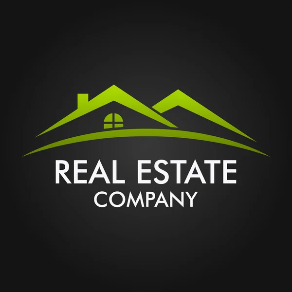 Real Estate, κτίριο και επενδυτική λογότυπο διανυσματική σχεδίαση — Διανυσματικό Αρχείο