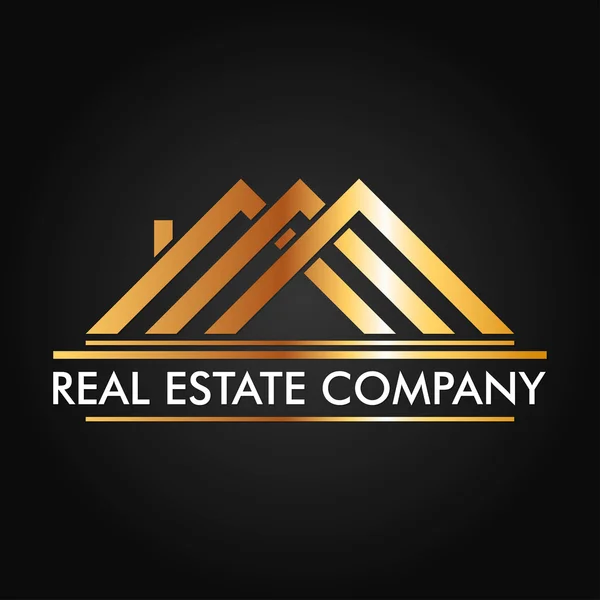 Real Estate, οικοδόμησης και κατασκευής διανυσματικά λογοτύπου — Διανυσματικό Αρχείο
