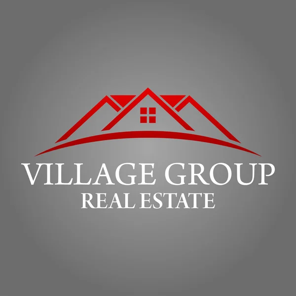 Logo immobilier, bâtiment et construction Conception vectorielle — Image vectorielle