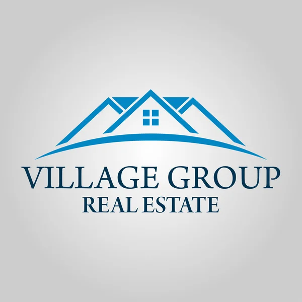 Logo immobilier, bâtiment et construction Conception vectorielle — Image vectorielle