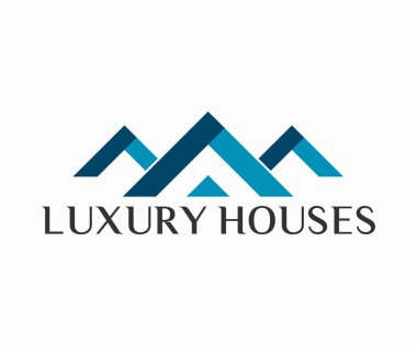 Emlak, İnşaat, İnşaat ve Mimari Logo Vektör Tasarımı Eps 10