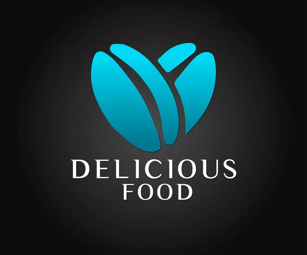 Логотип продуктов питания и векторный дизайн — стоковый вектор