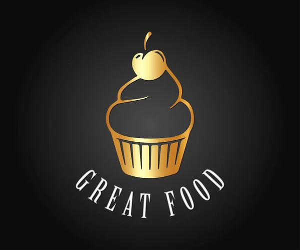 Logo alimentare e design vettoriale icona — Vettoriale Stock