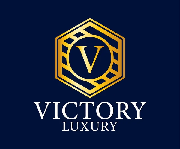 Luxe, royaal en Elegant Logo Vector Design, mooie sjabloon Eps 10 — Stockvector