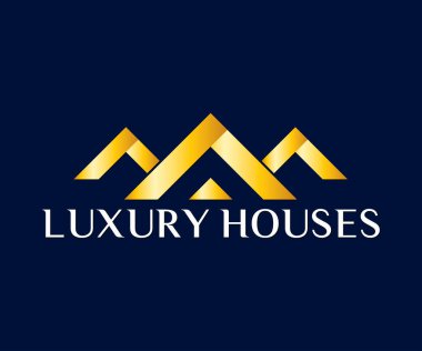 Emlak, İnşaat, İnşaat ve Mimari Logo Vektör Tasarımı Eps 10