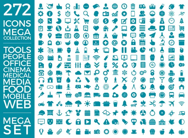 Conjunto de iconos, Paquete universal de calidad, Big Icon Collection Vector Design Eps 10 — Archivo Imágenes Vectoriales