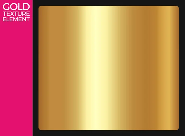 Textura de oro, Luz realista, Plantilla de degradado metálico dorado, Decoración abstracta del metal, Fondo de oro, Vector de oro — Vector de stock