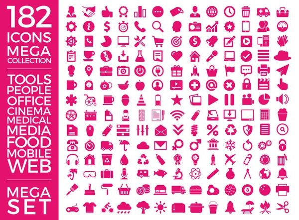 Conjunto Iconos Calidad Icono Pack Colección Vector Diseño Eps — Archivo Imágenes Vectoriales