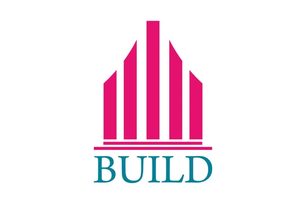 Logo Immobiliare Edilizia Casa Edilizia Architettura Vector Design Eps — Vettoriale Stock