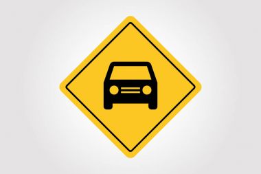 Yol işareti vektör, illüstrasyon Eps 10 trafik