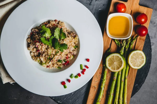 Quinoa Veganer Frischer Salat — Stockfoto