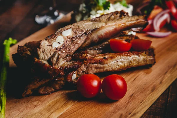 Pork Ribs Salads — Stock Photo, Image