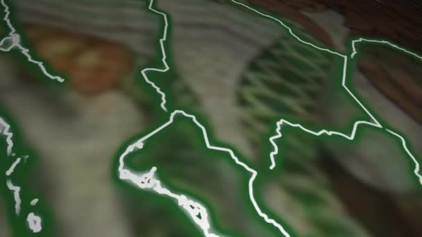 Анимационный Флаг Страна Страна Автономном Режиме Мексики — стоковое видео