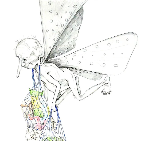 Tutumlu trol süpermarketten karantinaya alınmış yiyecekler alır.