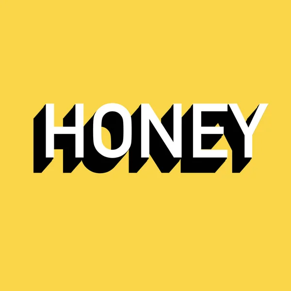 Honey Ilustracja Pop Art Motyw — Zdjęcie stockowe
