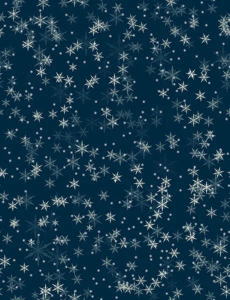 Snowflakes seamless pattern — Stock Vector