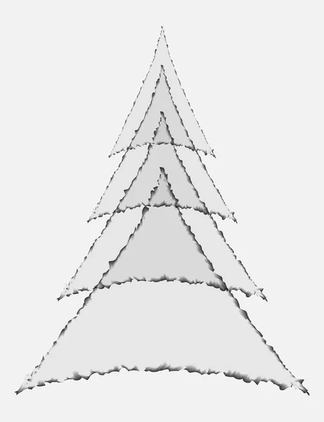 Boże Narodzenie drzewo geometrycznej Stylizacja — Wektor stockowy