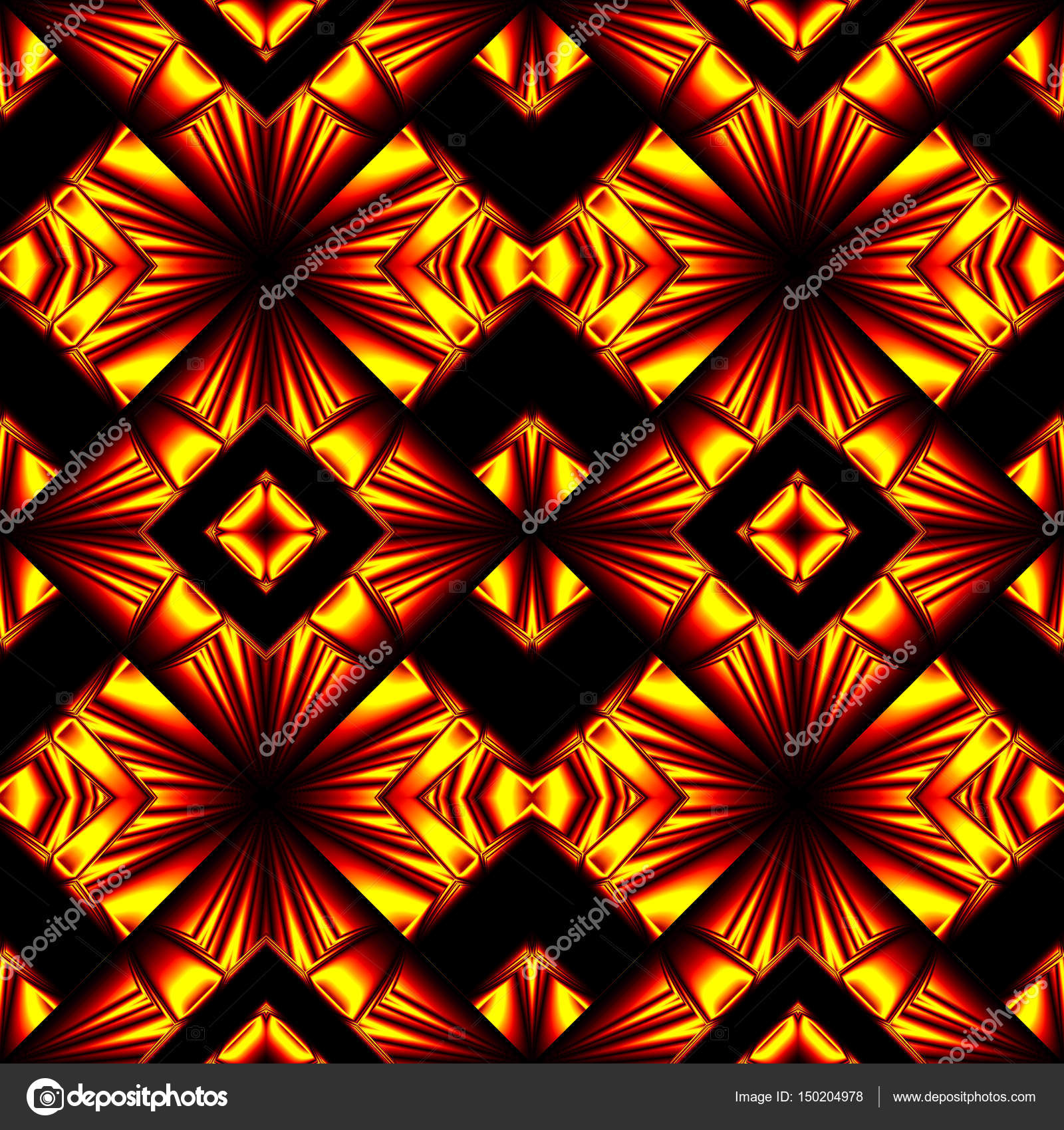 Seamless Pattern In Colors Of Fire Stock Vector C Pavel A V