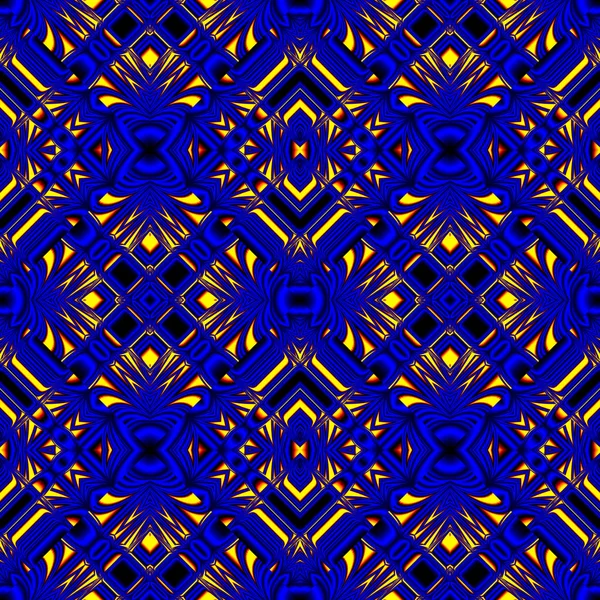 Eldig blå sömlösa mönster — Stock vektor