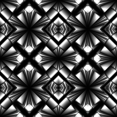 siyah ve beyaz Dikişsiz metal desen