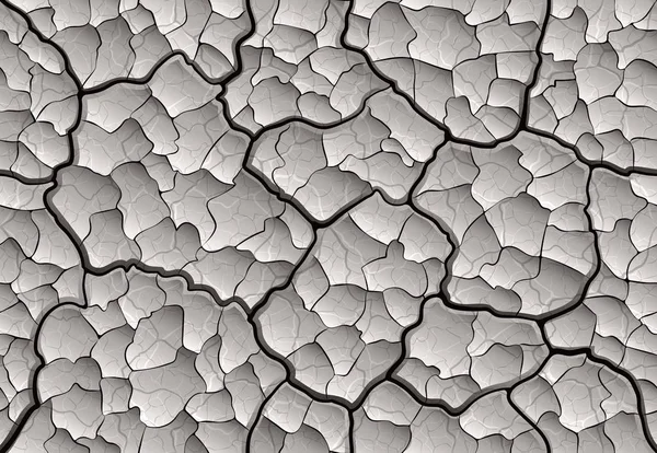 Risse im Boden nahtloses Muster — Stockvektor