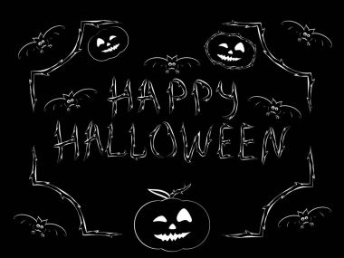 Kutlama mutlu Halloween yazıt