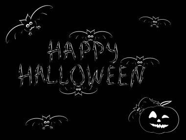 Kutlama mutlu Halloween yazıt