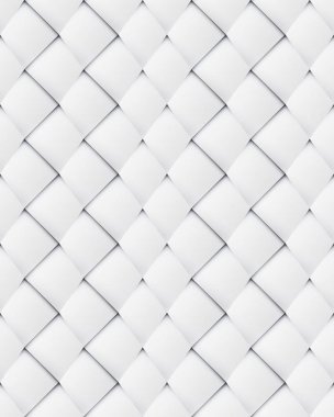 Patchwork kesintisiz beyaz origami desen