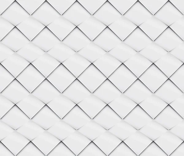 Patchwork senza soluzione di continuità modello origami bianco — Vettoriale Stock