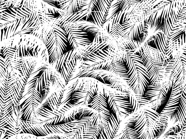Naadloze patroon van palmbladeren — Stockvector
